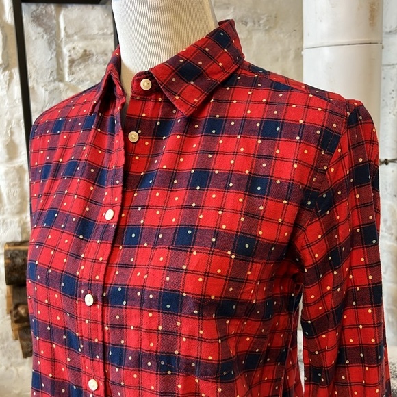 Uniqlo | Polka Dot & Plaid Flannel - Picture 2 of 6